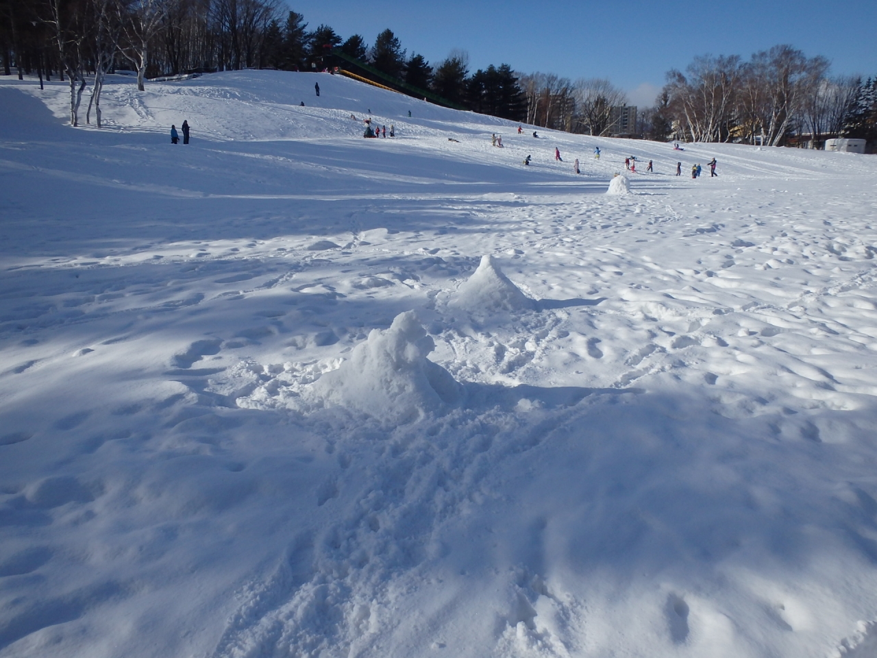 雪あそびの後